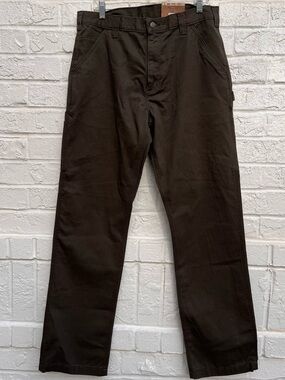 Carhartt B324 DFE Pants Men 33x34 Relax Fit Washed Twill Dungaree Work Cargo NWT